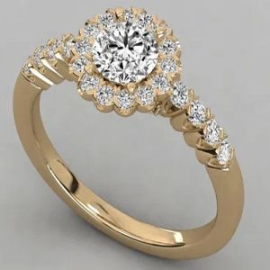 Elegance 18Kt Gold Lab Grown Diamond Ring