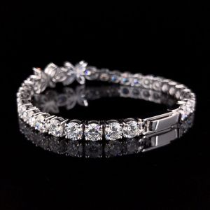 18Kt Gold Marquise and Oval Cut Lab Grown Diamond Bracelets