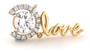 Love Design 18KT Diamond Pendant
