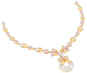 Multicolor Designer Lab Grown Diamond Necklace