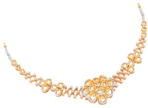 Multicolor Designer Lab Grown Diamond Necklace