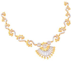 Multicolor Designer Lab Grown Diamond Necklace