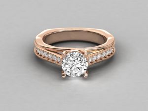 Exquisite 18kt Gold Lab Grown Diamond Ring