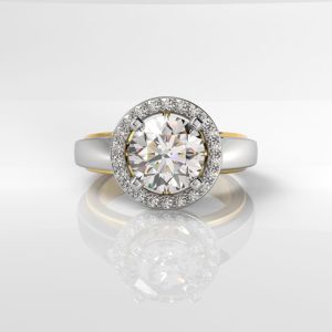 18KT Gold Lab Grown Solitaire Diamond Ring