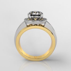18KT Gold Lab Grown Solitaire Diamond Ring