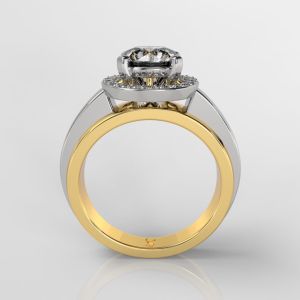 18KT Gold Lab Grown Solitaire Diamond Ring