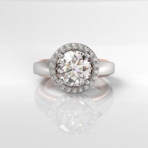 18KT Gold Lab Grown Solitaire Diamond Ring