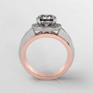 18KT Gold Lab Grown Solitaire Diamond Ring