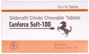 Cenforce Soft 100 Sidenafil Citrate Chewable Tablets