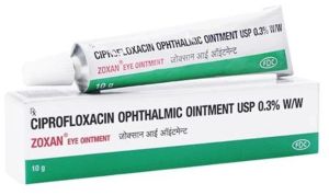 Zoxan Ciproflaxacin Ophthalmic Ointment