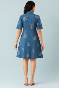 Ethnic Placket A Line Dress