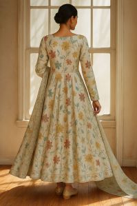 Floral Flared Anarkali Set
