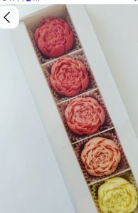 Peony Flower Shaped Scented Candle