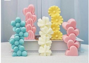 Soy Wax Multicolor Pillar Candle