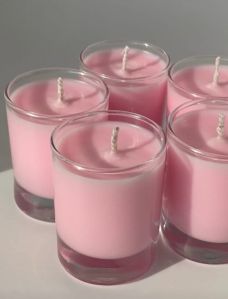 Soy Wax Pink Jar Candle