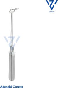 Stainless Steel Backmann Adenoid Curette