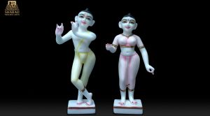 Iskcon Radha Krishna Marble Statue