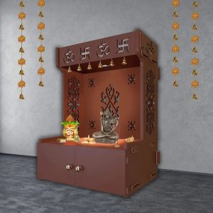 Focus Light Brown Wooden Temple