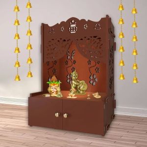Carved Brown Wooden Temple