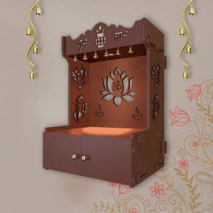Stylish Brown Wooden Temple