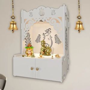 ganesha symbol white wooden temple