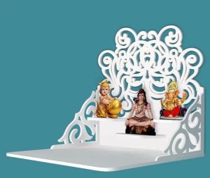 Jali Pettern Whtie Wooden Temple