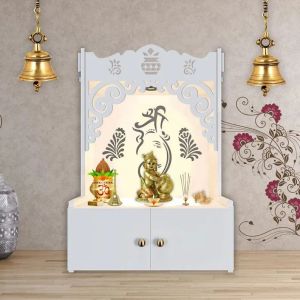 elegant white wooden temple
