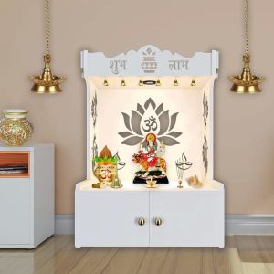 Trendy Whtie Wooden Temple