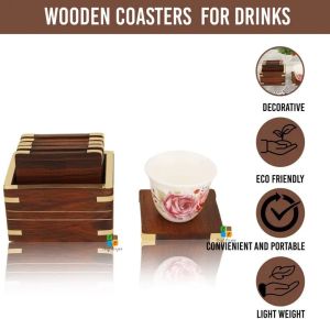 Wooden Reversible Tea Coaster