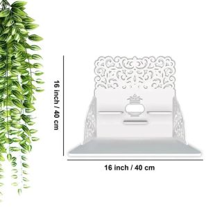 wall hanging white wooden temple