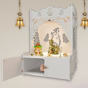 ganesha symbol white wooden temple