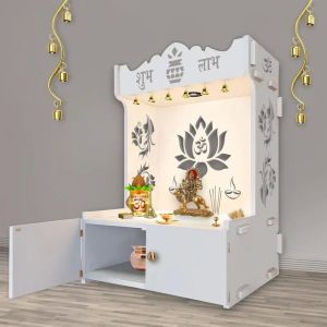Trendy Whtie Wooden Temple