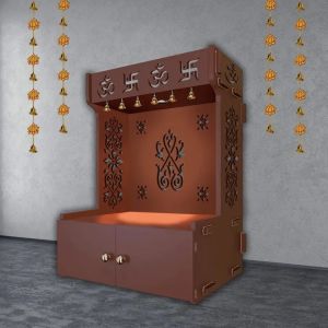 Focus Light Brown Wooden Temple