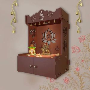 Stylish Brown Wooden Temple