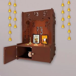 Modern Brown Wooden Temple
