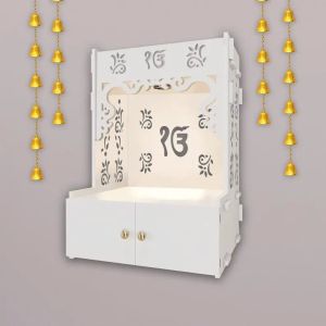 Sikh Symbol White Wooden Temple