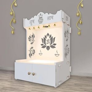 Trendy Whtie Wooden Temple