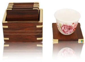 Wooden Reversible Tea Coaster