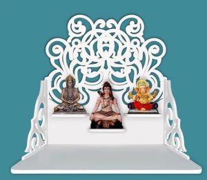Jali Pettern Whtie Wooden Temple