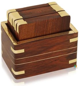 Wooden Reversible Tea Coaster