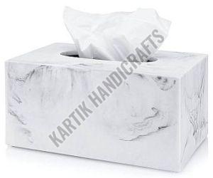 Alabaster Marble Rectangular Tissue Box