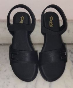 Voges Black Heel Ladies Sandal