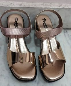 Voges Rose Gold Wedges Heel Ladies Sandal