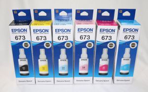 epson 673 set of 6 bottle printer ink