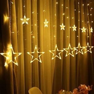 6+6 Star Diya Heart String Light