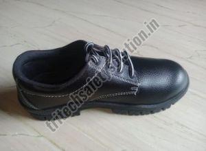 Synthetic Leather Black Industrial Safety Shoes