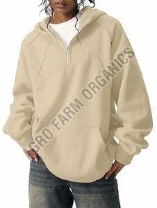 Fleece Oversized Pullover Loose Fit Sweatshirt with Kangaroo Pocket
