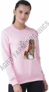 Fleece Pullover Women Printed Sweatshirts