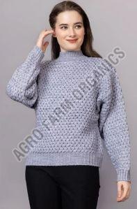 Grey Wool Women Stylish Sweaters