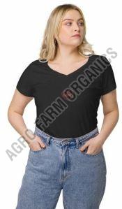 Ladies V Neck Slim Fit T-Shirt